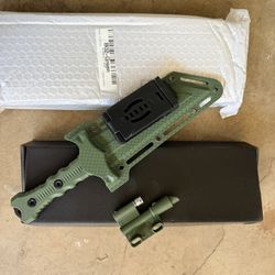 Brand: bhkz 10.5" Fixed Blade Survival Knife with Protective ABS Sheath - High Hardness Stainless Steel Outdoor Knife - Ergonomic Non-Slip ABS Handle 