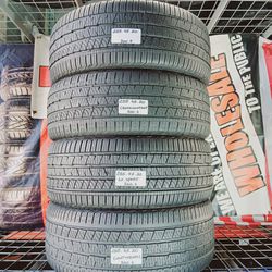 ✅️ 4 USED TIRES 255/45ZR20 CONTINENTAL CROSSCONTACT LX SPORT 255/45R20 ALL SEASON 245 45 20