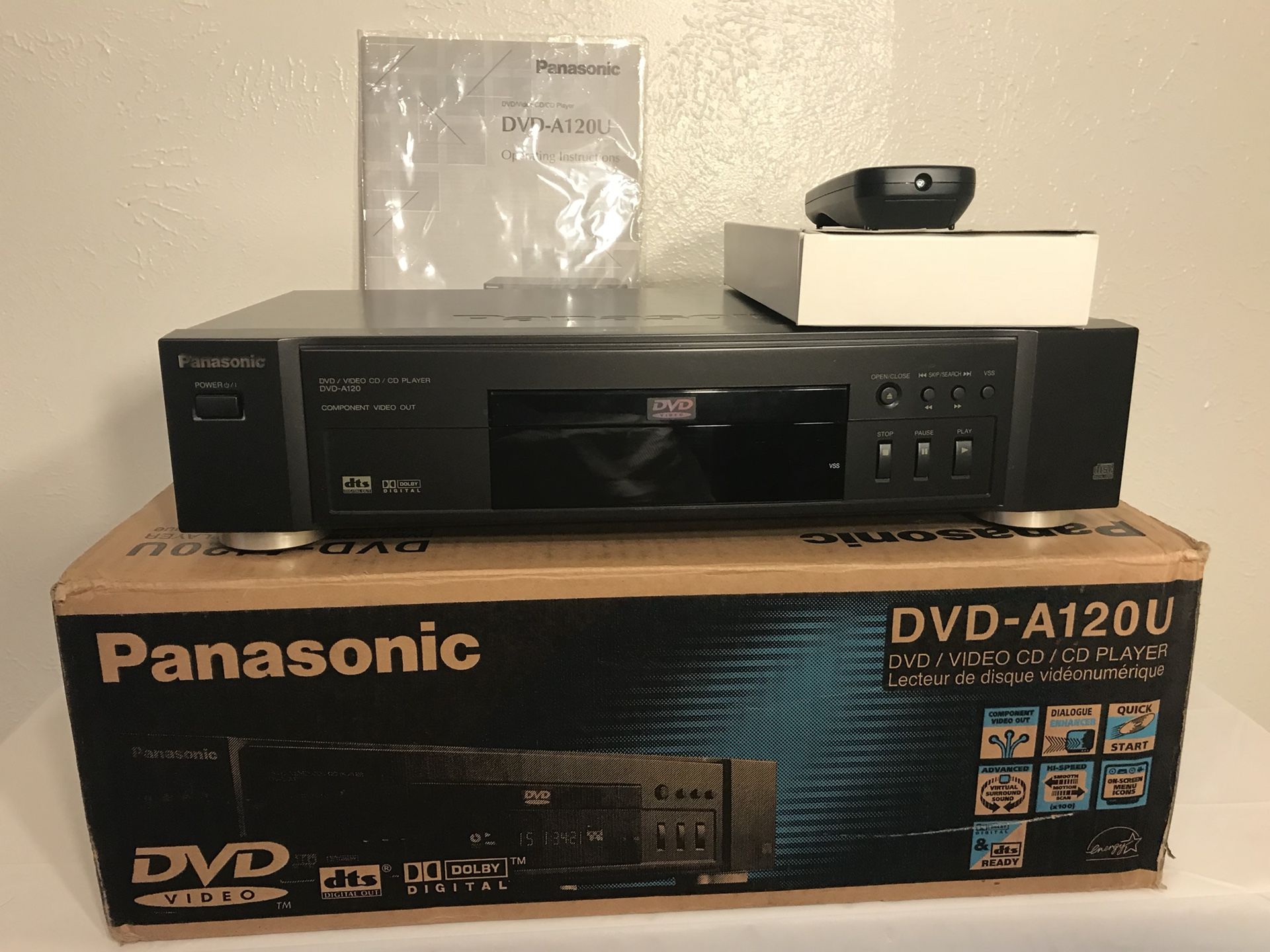 Panasonic DVD-A120U DVD / VIDEO CD / CD PLAYER
