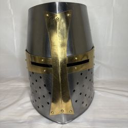 Brass Crusader Great Helmet