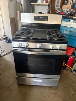GE GAS STOVE 5 BURNERS GREAT CONDITION  ESTUFA DE GAS MUY BUENA