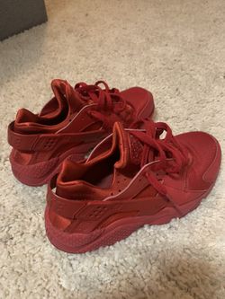Red Nike Huraches Size 8