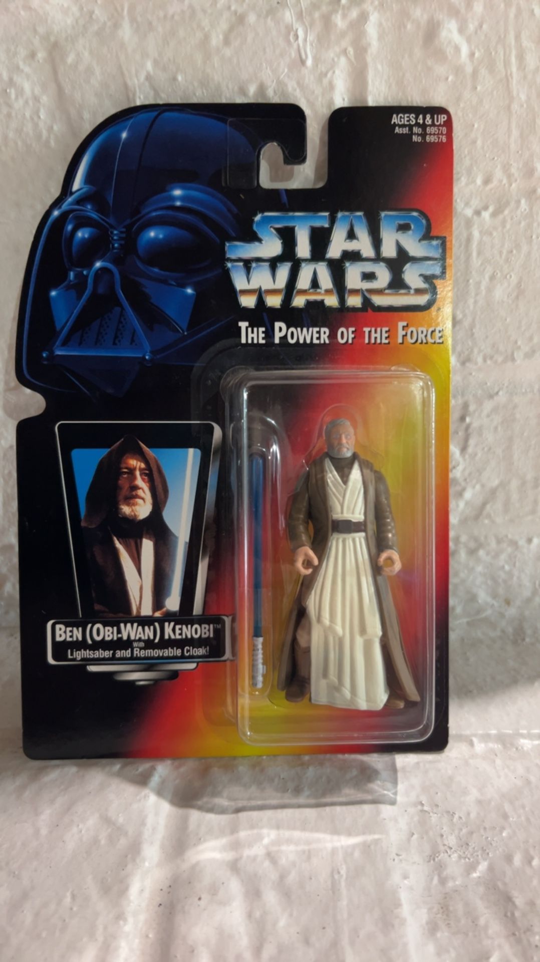 Rare Star Wars POTF Obi Wan Kenobi (1995) Vintage Action Figure Unopened In Box.