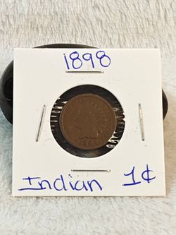#644 Indian 1898 one cent USA coin