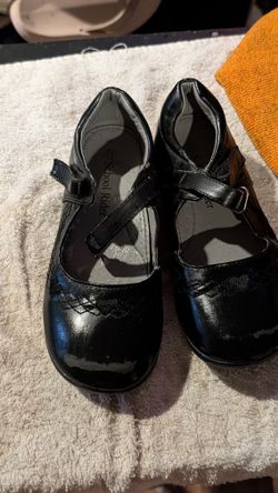 Black Girl School Shoes Kind Of Scuffed Size 13