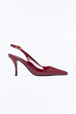 Red Slingback Pumps