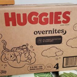 Huggies Overnites Size 4 Diapers $40 Each Box