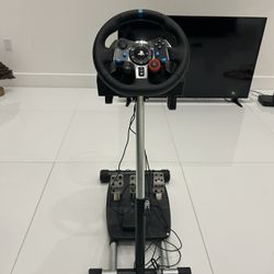 Logitech G29 Steering Wheel, Pedals, And Wheel Stand Pro (Price Is Negotiable)