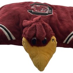 South Carolina Gamecocks USC Cocky Mascot Pillow Pet Pets Plush 18”  RARE