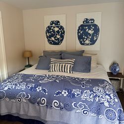 Blue & White Art  Work