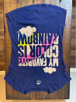 Justice Girls’ Blue/Purple Short-Sleeve Top/T-Shirt - Size10