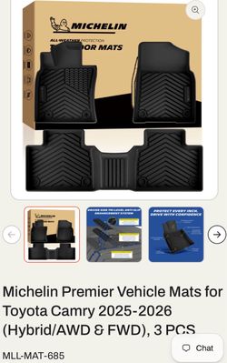 2025-2026 Toyota Camry Michelin All-Weather Floor Mats 3-Piece