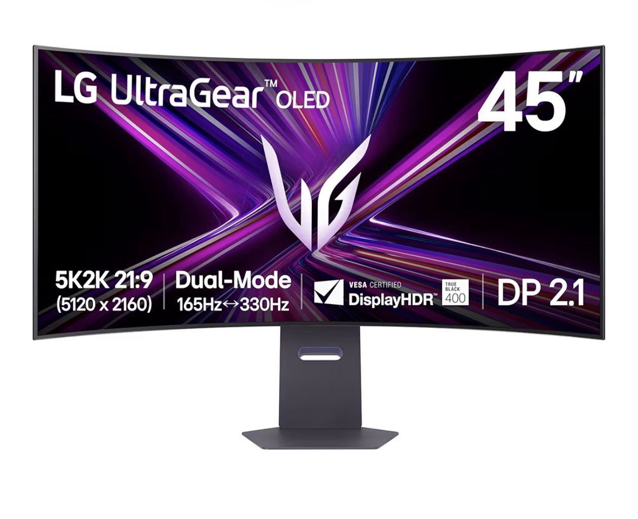 LG 45GX950A-B 45 pulgadas Ultragear 5K2K WUHD (5120 x 2160) Monitor OLED Curvo para Juegos