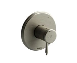 Riobel Classic 1/2" Thermostatic & Pressure Balance Trim With 2 Functions (No Share) - Brushed Nickel With Lever Handles | Model Number: TGN44BN