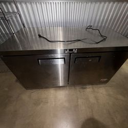 Industrial Stainless Flat Fridge 
