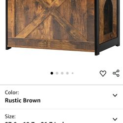 Dwanton Cat Litter Box Furniture Hidden, Cat Litter Box Enclosure, Reversible Entrance Can Be on Left or Right Side, Indoor Cabinet, Wooden Washroom,