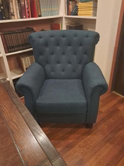 Teal color Club Chair