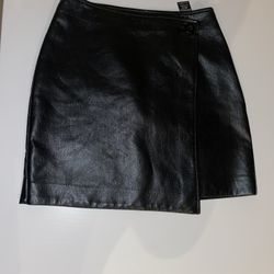 Aritzia Womens Size 2 Vicinity Mini Skirt Black Faux Leather Babaton Preowned