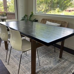 Large West Elm Table w/chairs 