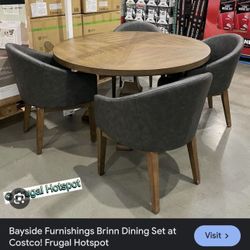 COSTCO Round Dining Table Set