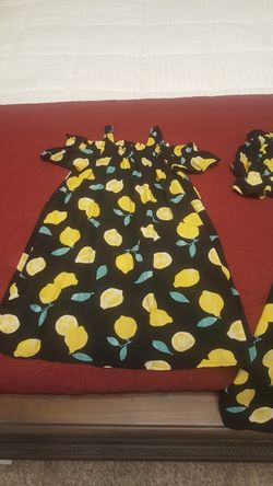 Mommy and Me Lemon Dress