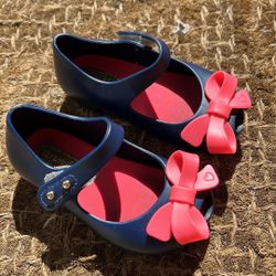 MINI MELISSA BLUE RUBBER MARY JANES