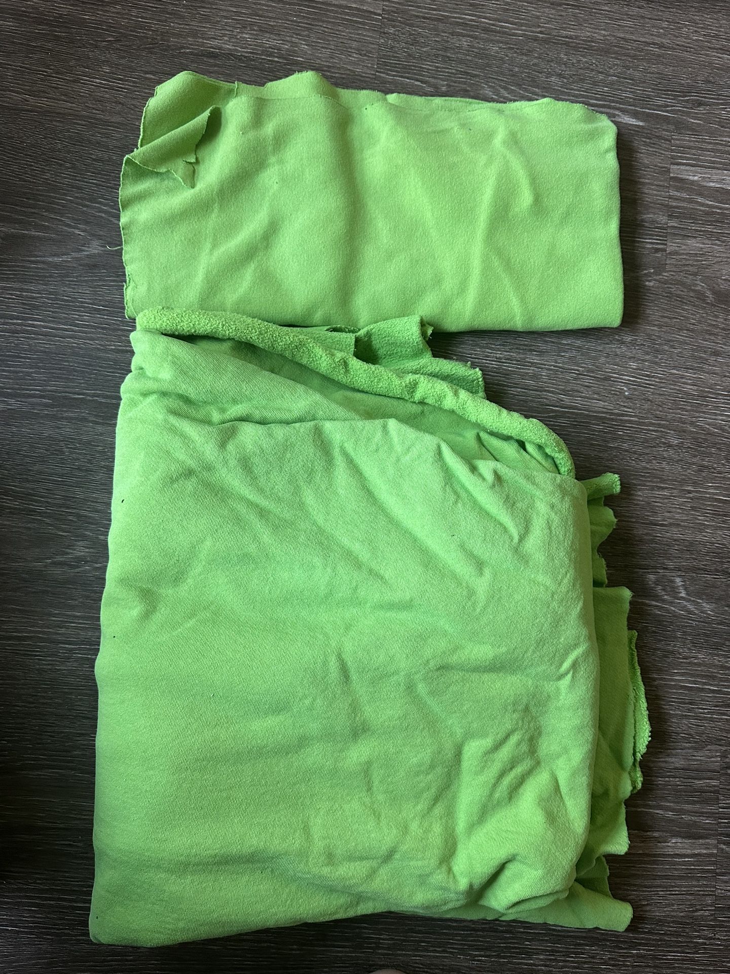Fabric Set – Green Fleece & 1x1 Rib – 3 Yards + 1 Yard