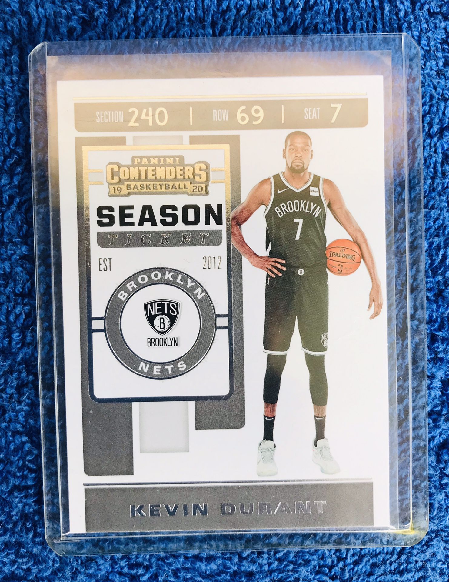 Kevin Durant Game Ticket Card