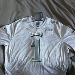 NFL  SUPER  BOWL  HURTS JERSEY 
