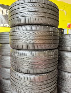 Set of 4 Tires 255/45/19 Pirelli Scorpion M-S Acoustic Foam like new with 80-90% Left Tesla Set