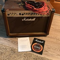 Very Nice Marshall Acoustic Amp AS50D