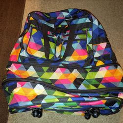 $40 OBO Large Rolling Wheeled Duffel Bag
