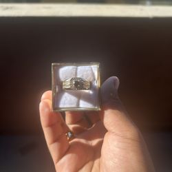  14K gold plated gold rings — clean, shiny,Both fit comfortably and look great together. $80 for both or message me for single prices.”