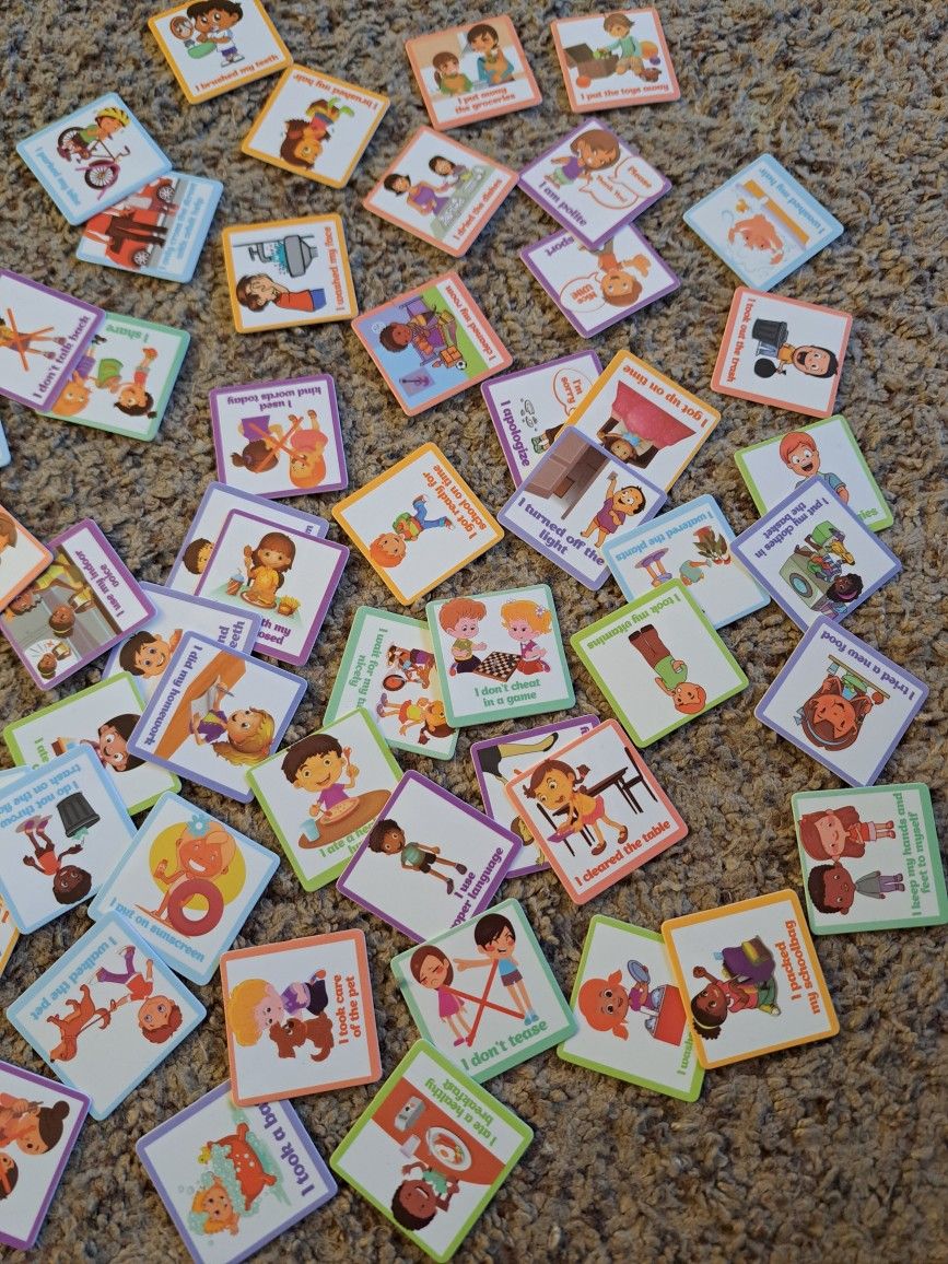Tiny Children's Chore And Award Cards