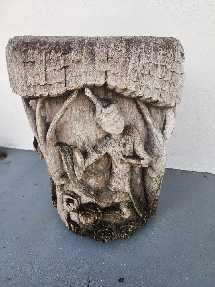 Tree Stump Planter Artwork One Of A Kind