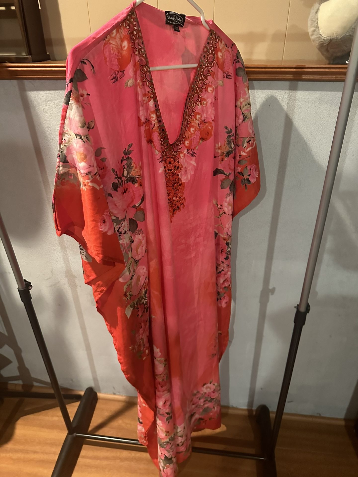 Pink Dress Caftan ( One Size )