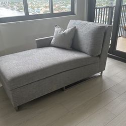 American Leather Lounge Chair W/Storage LIKE NEW  66 x 34”