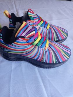 Beautiful Bright Multicolor Walking Shoes