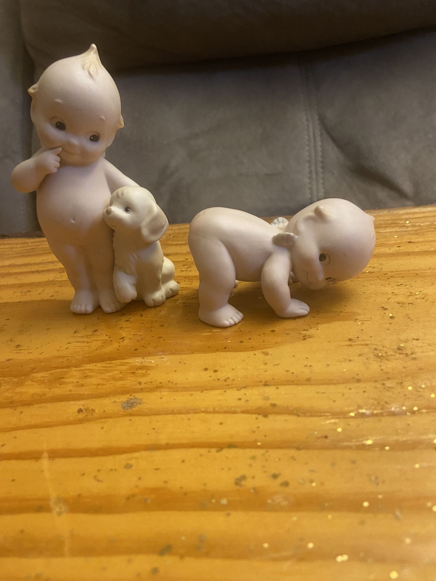 Vintage Enesco Kewpie Porcelain Dolls