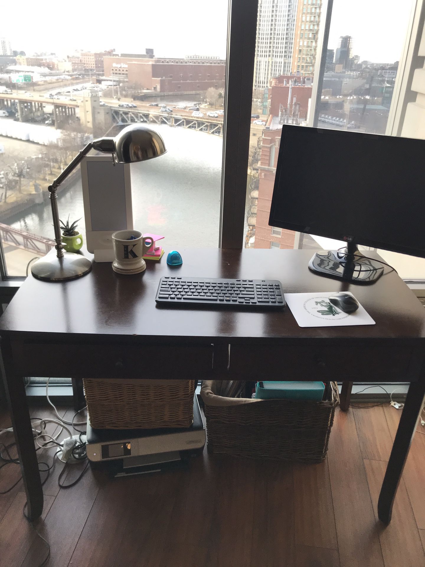 Desk + hutch (matching)