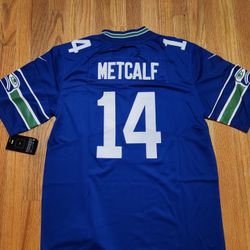 2025NFL Seattle Seahawks Seattle Seahawks 14# Metcalf Rugby Man