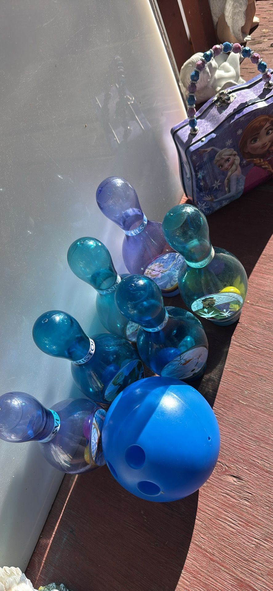 Frozen Bowling And Bag Lot For Kids 