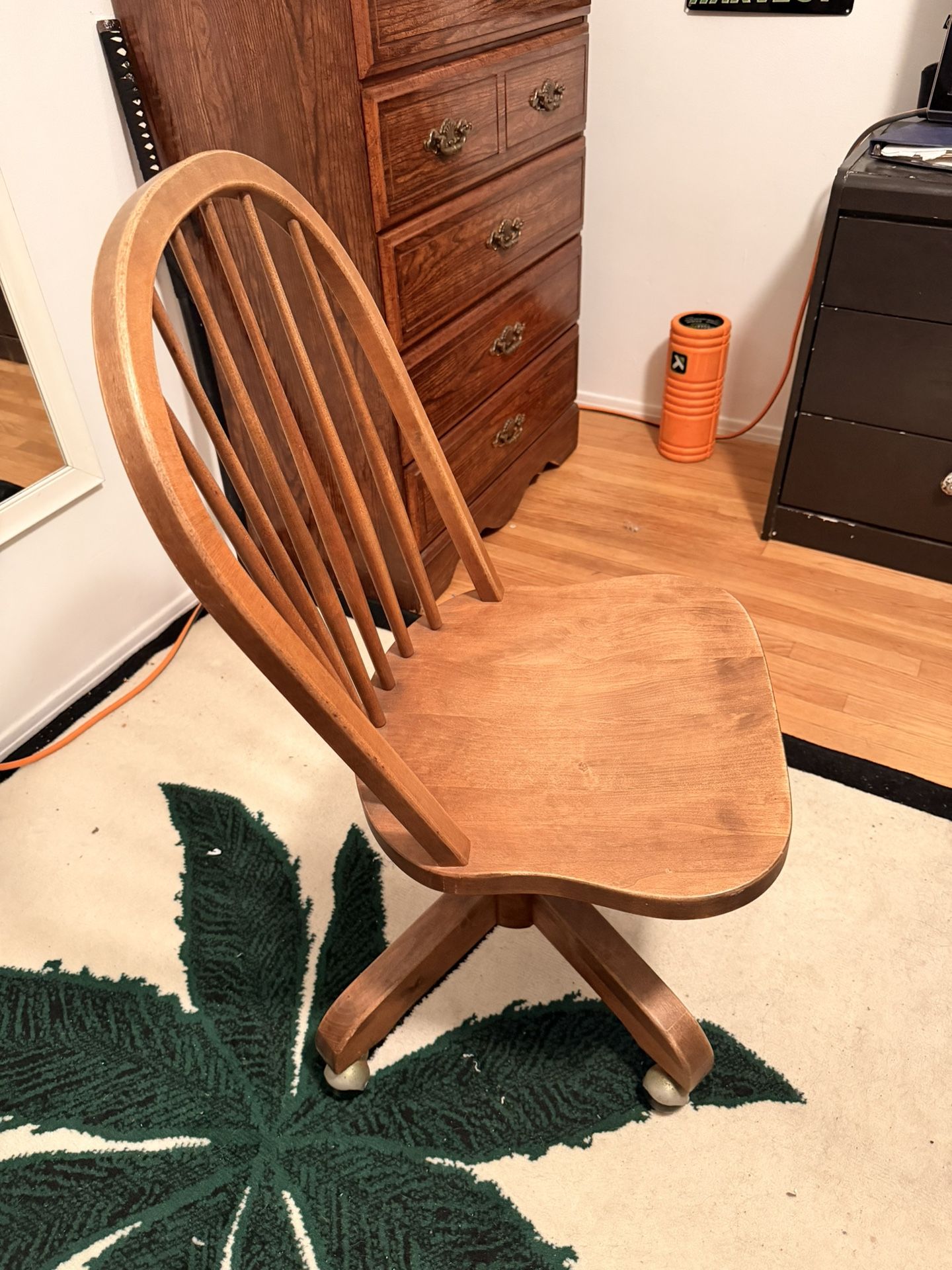 Vintage Wooden Desk Chair