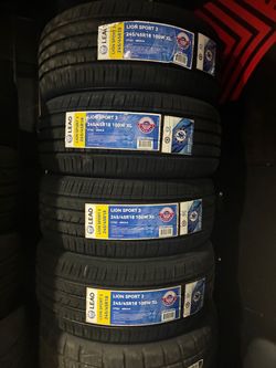 245-45-18 Lionsport AS New Tires (4) 440$ Installed and Balanced Located at 1305 Preston Ave Pasadena Tx 77503