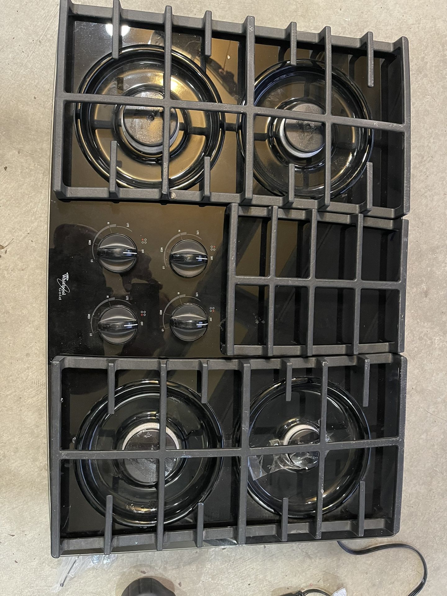 Whirlpool 30” Gas Cooktop Brand New