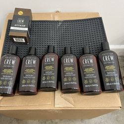 Crew Shampoo,Hair Straightener ,Blow Dry Brush