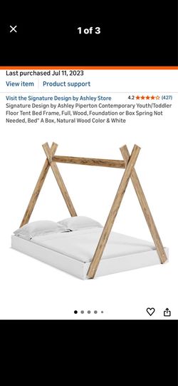Kids full size tent bed frame