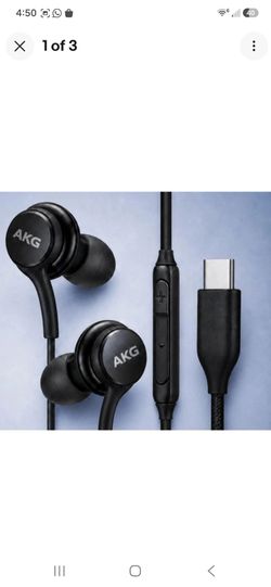 Lot Of 8 OEM Original Samsung AKG USB-C Earbuds Headphones Braided Cable Black