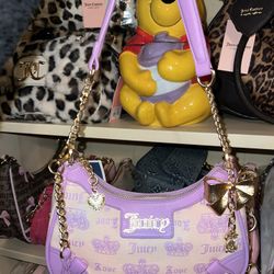 Juicy Couture Gold Bow Shoulder Bag