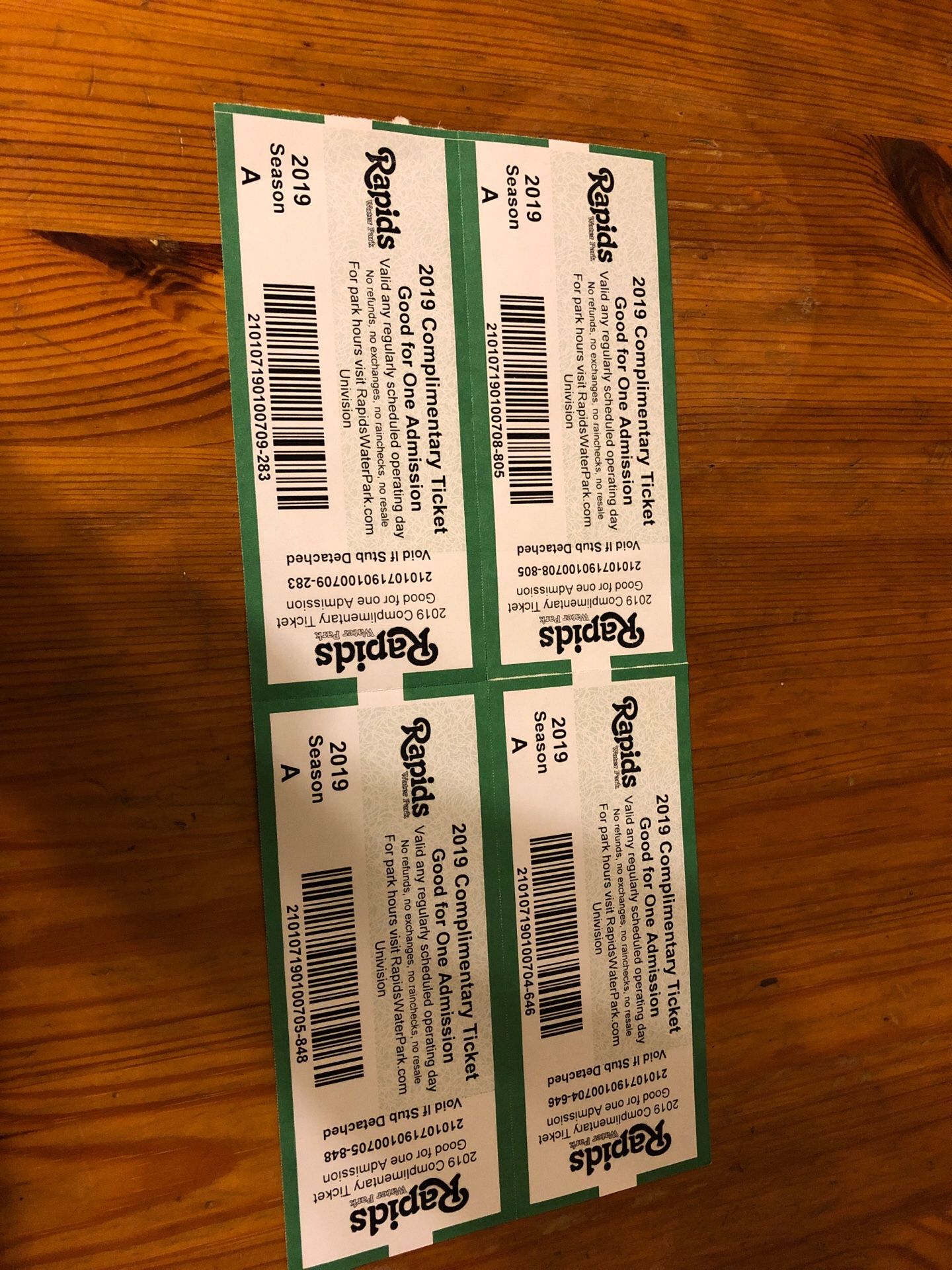 Rapids Water Park tickets